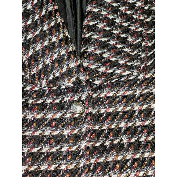 Coldwater Creek Blazer Women's 10 Multi-Tweed Beautiful Button Pockets - Picture 3 of 6